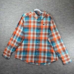 Klim Alderson Midweight Flannel Shirt Plaid Long Slv Pocket Full Button Mens  XL